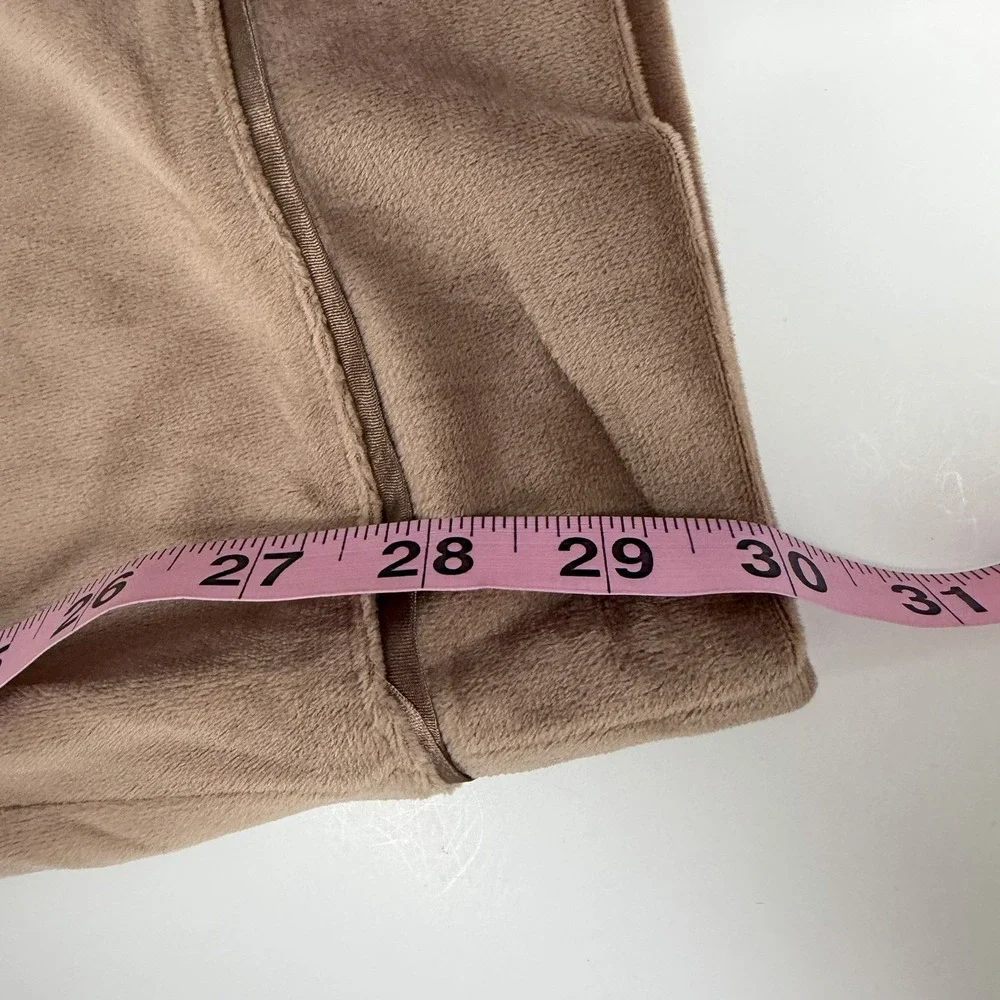 Inc International Concepts Pants Womens XL Tan Velour Lounge Pajama PJs NWT Flaw